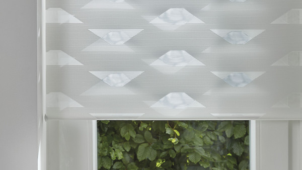 Twist Rolgordijnen patroon wit